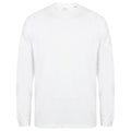 White - Front - SF Unisex Adult Slogan Drop Shoulder Long-Sleeved T-Shirt
