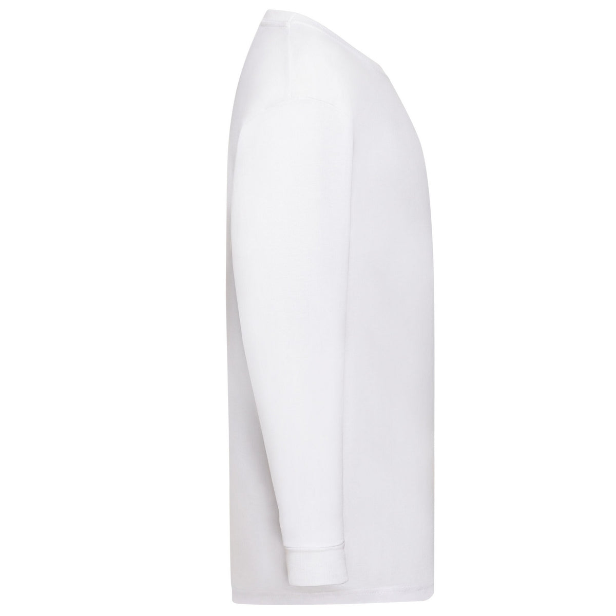 White - Side - Fruit Of The Loom Childrens-Kids Value Long-Sleeved T-Shirt