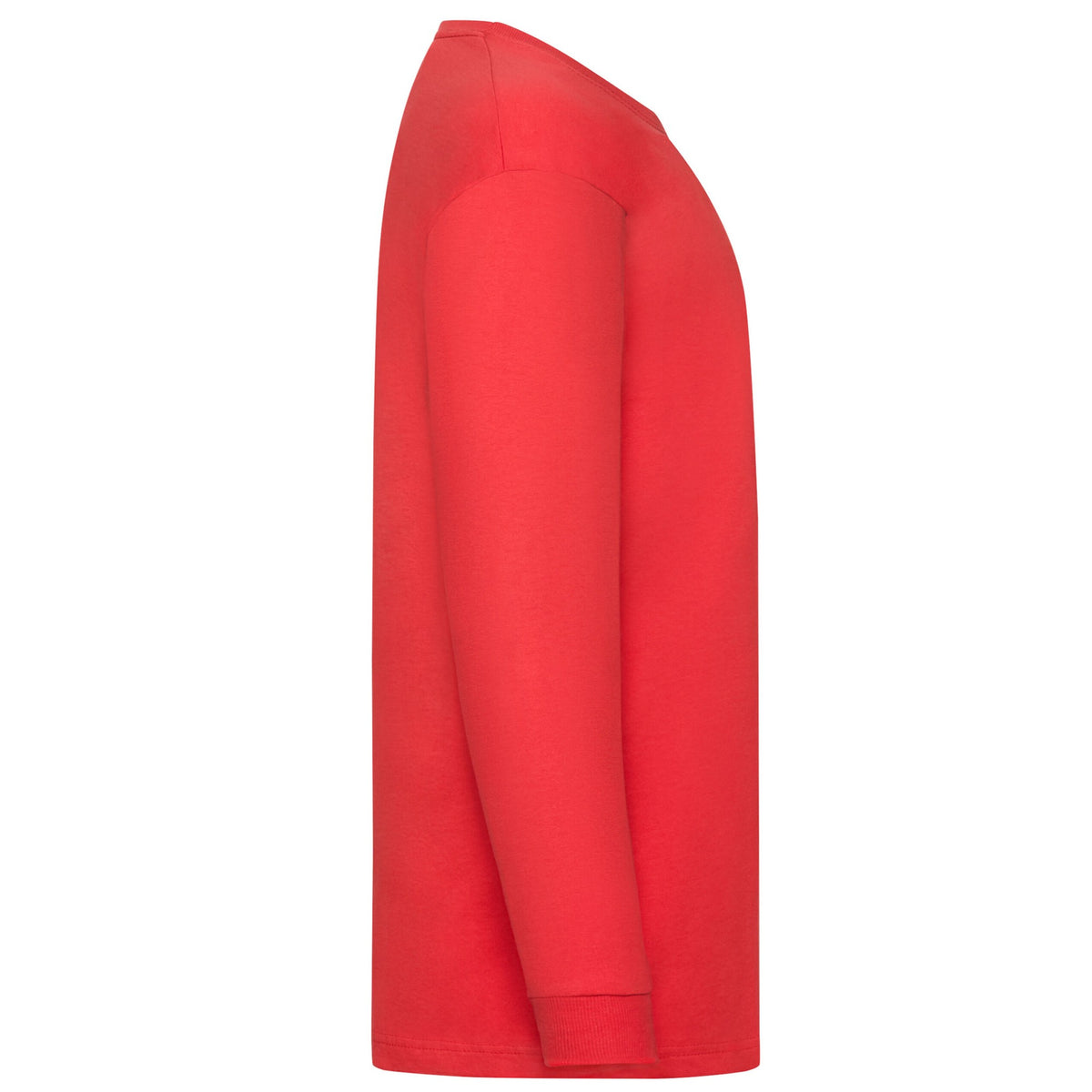 Red - Side - Fruit Of The Loom Childrens-Kids Value Long-Sleeved T-Shirt