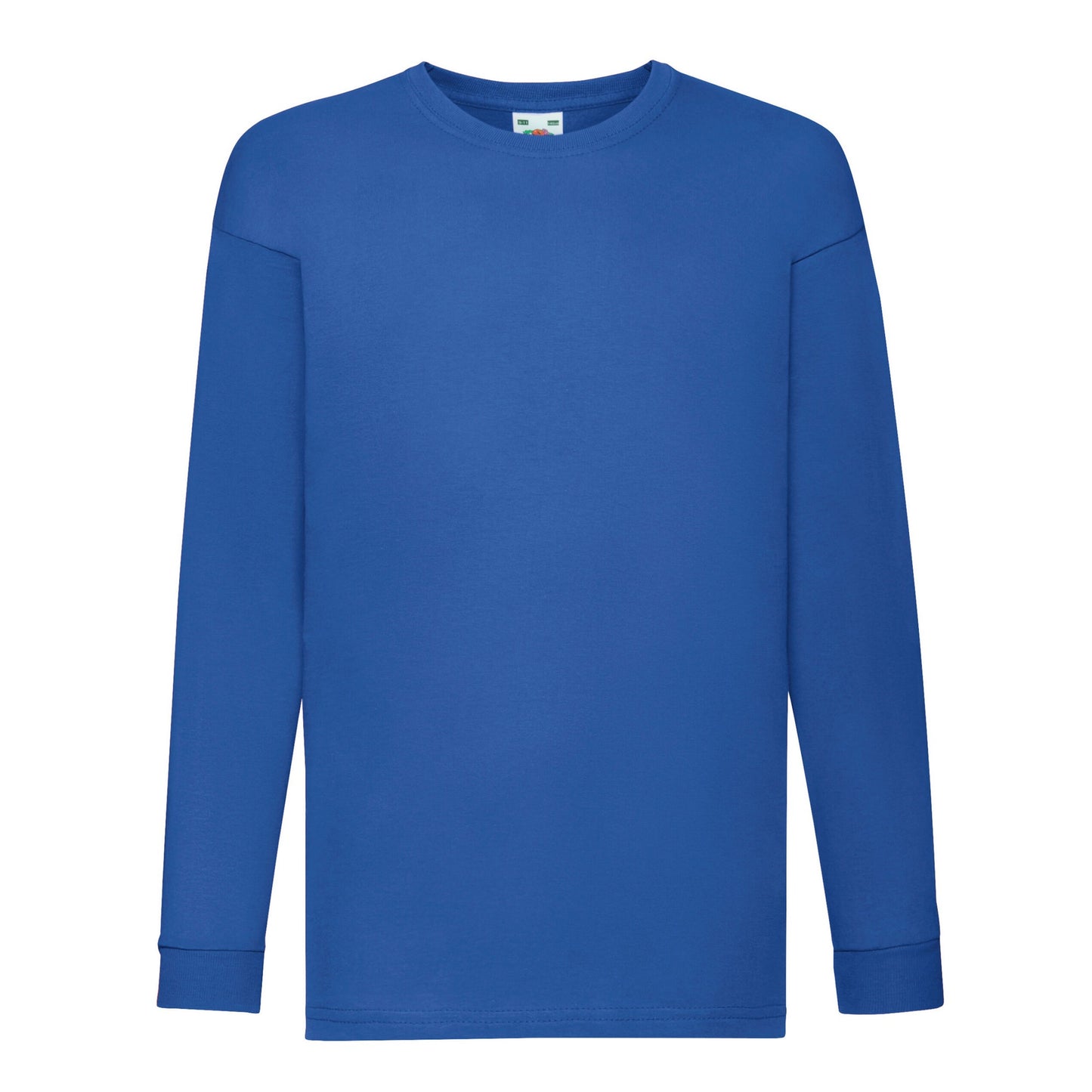 Royal Blue - Front - Fruit Of The Loom Childrens-Kids Value Long-Sleeved T-Shirt