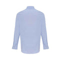 White-Oxford Blue - Back - Premier Mens Striped Oxford Long-Sleeved Shirt