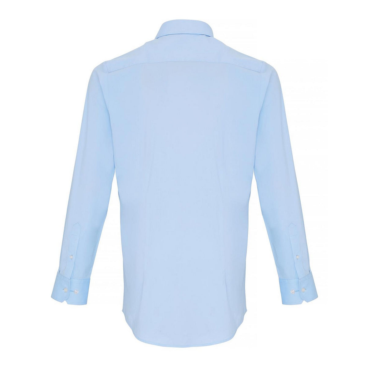 Pale Blue - Back - Premier Unisex Adult Poplin Stretch Long-Sleeved Shirt