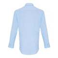 Pale Blue - Back - Premier Unisex Adult Poplin Stretch Long-Sleeved Shirt