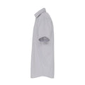 Silver - Side - Premier Mens Poplin Stretch Short-Sleeved Shirt