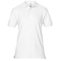 White - Front - Gildan Mens Premium Double Piqué Polo Shirt
