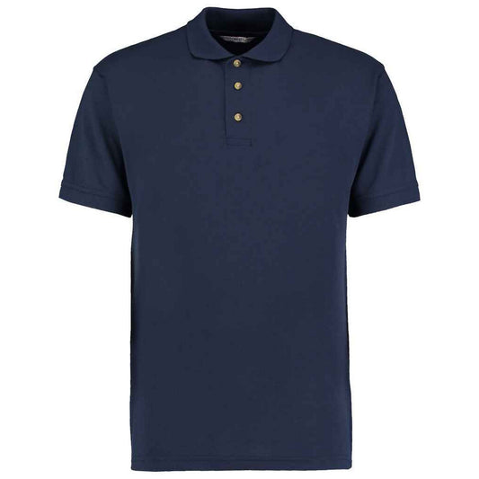 Navy - Front - Kustom Kit Mens Workwear Heather Polo Shirt