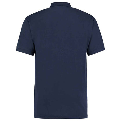 Navy - Back - Kustom Kit Mens Workwear Heather Polo Shirt