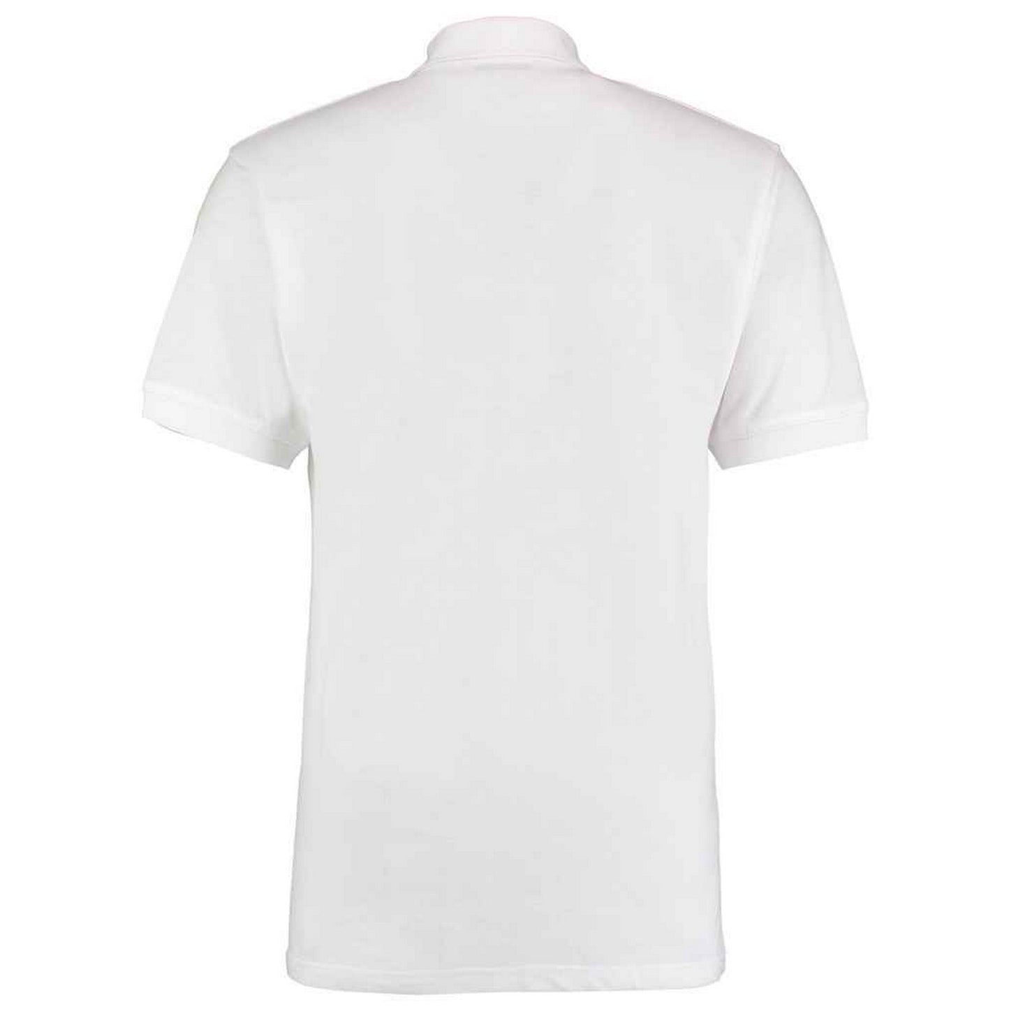 White - Back - Kustom Kit Mens Workwear Heather Polo Shirt