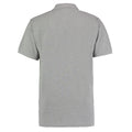 Heather Grey - Back - Kustom Kit Mens Workwear Heather Polo Shirt