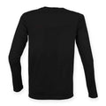 Black - Back - Skinni Fit Mens Feel Good Stretch Long-Sleeved T-Shirt