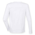 White - Back - Skinni Fit Mens Feel Good Stretch Long-Sleeved T-Shirt