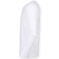 White - Side - Skinni Fit Mens Feel Good Stretch Long-Sleeved T-Shirt