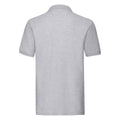 Heather Grey - Back - Fruit of the Loom Mens Premium Heather Polo Shirt