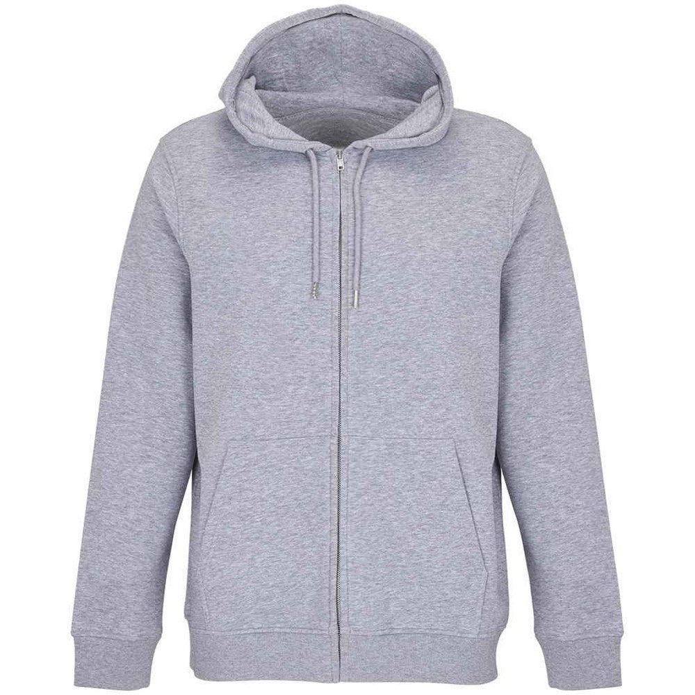 Grey Marl - Front - SOLS Unisex Adult Calipso Marl Full Zip Hoodie