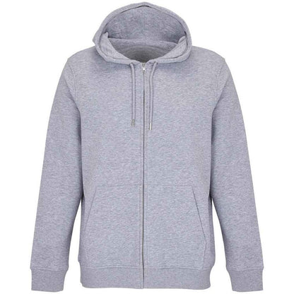 Grey Marl - Front - SOLS Unisex Adult Calipso Marl Full Zip Hoodie
