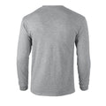 Sports Grey - Back - Gildan Unisex Adult Ultra Cotton Long-Sleeved T-Shirt