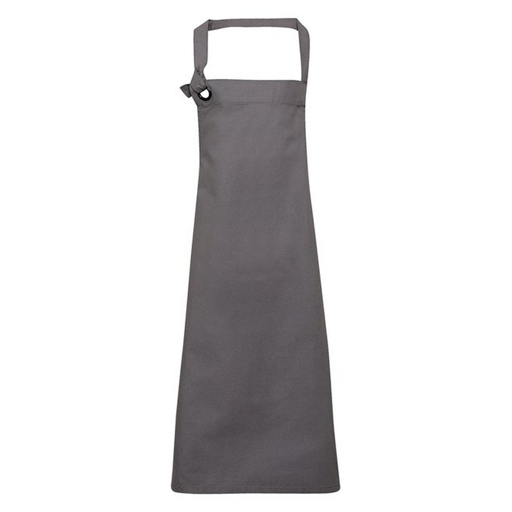 Dark Grey - Front - Premier Unisex Adult Calibre Bibbed Apron