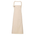 Natural - Front - Premier Unisex Adult Calibre Bibbed Apron