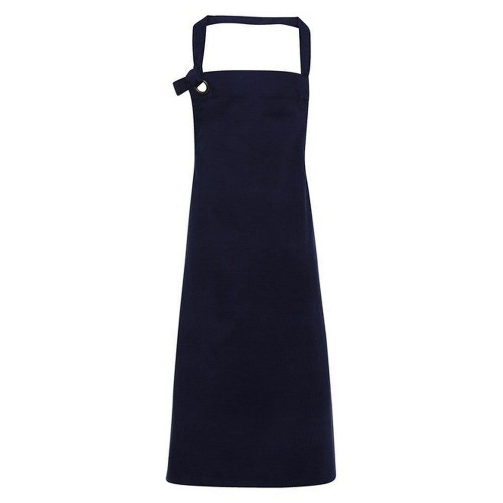 Navy - Front - Premier Unisex Adult Calibre Bibbed Apron