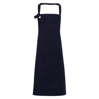 Navy - Front - Premier Unisex Adult Calibre Bibbed Apron