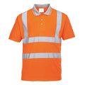 Orange - Front - Portwest Unisex Adult High-Vis Polo Shirt