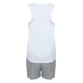 White-Heather - Back - Towel City Womens-Ladies Heather Pyjama Set