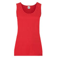 Red - Front - Fruit of the Loom Womens-Ladies Value Tank Top