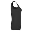 Black - Side - Fruit of the Loom Womens-Ladies Value Tank Top