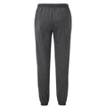 Dark Heather - Back - Fruit of the Loom Unisex Adult Classic Heather Elasticated Hem Jogging Bottoms