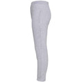Heather Grey - Back - Awdis Childrens-Kids Heather Cuffed Jogging Bottoms