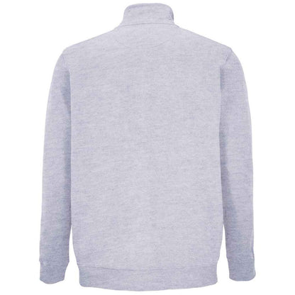Grey - Back - SOLS Unisex Adult Cooper Marl Full Zip Jacket
