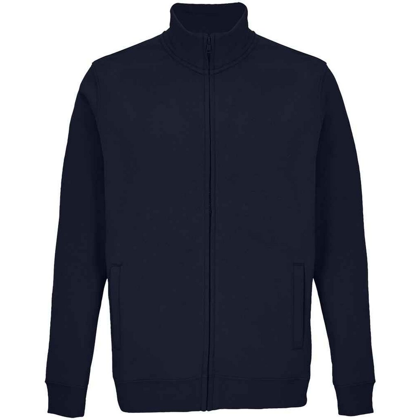French Navy - Front - SOLS Unisex Adult Cooper Marl Full Zip Jacket