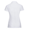 White - Back - Russell Womens-Ladies Pique Polo Shirt