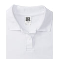 White - Lifestyle - Russell Womens-Ladies Pique Polo Shirt