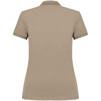 Wet Sand - Back - Native Spirit Womens-Ladies Pique Polo Shirt