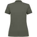 Organic Khaki - Back - Native Spirit Womens-Ladies Pique Polo Shirt