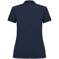 Navy - Back - Native Spirit Womens-Ladies Pique Polo Shirt