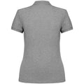 Moon Grey-Heather - Back - Native Spirit Womens-Ladies Pique Polo Shirt