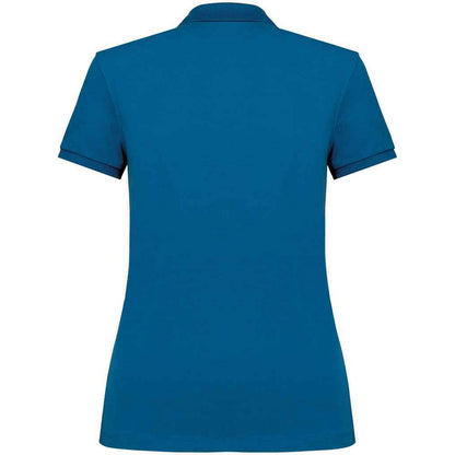 Blue Sapphire - Back - Native Spirit Womens-Ladies Pique Polo Shirt