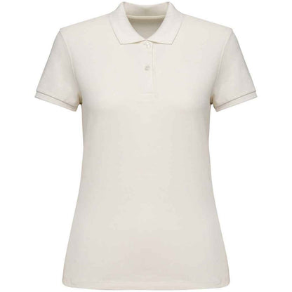 Ivory - Front - Native Spirit Womens-Ladies Pique Polo Shirt