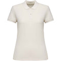 Ivory - Front - Native Spirit Womens-Ladies Pique Polo Shirt