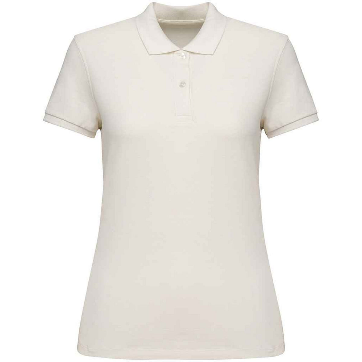 Ivory - Front - Native Spirit Womens-Ladies Pique Polo Shirt