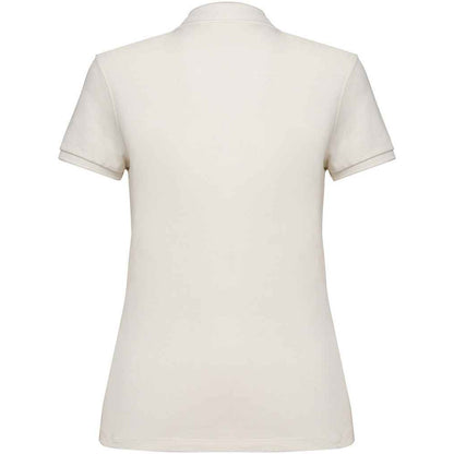 Ivory - Back - Native Spirit Womens-Ladies Pique Polo Shirt