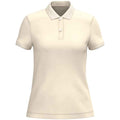 Raw Natural - Front - Native Spirit Womens-Ladies Pique Polo Shirt