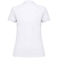 White - Back - Native Spirit Womens-Ladies Pique Polo Shirt