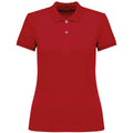 Poppy Red - Front - Native Spirit Womens-Ladies Pique Polo Shirt