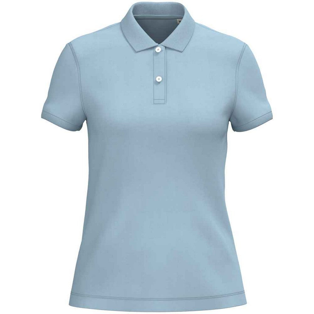 Aquamarine - Front - Native Spirit Womens-Ladies Pique Polo Shirt