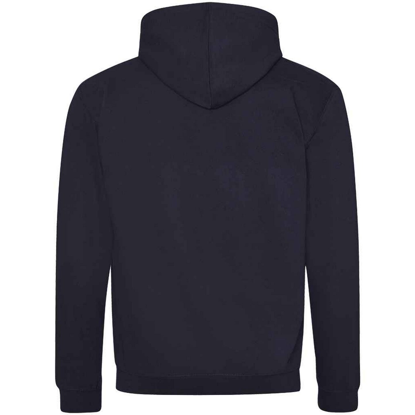 New French Navy-Sky Blue - Back - Awdis Mens Varsity Full Zip Hoodie