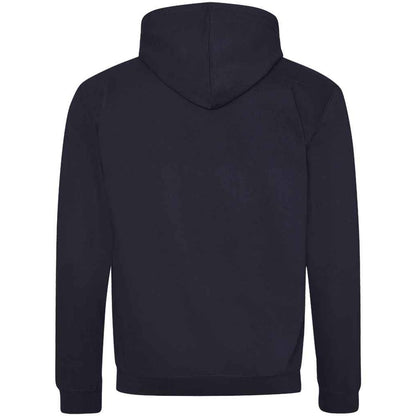 New French Navy-Sky Blue - Back - Awdis Mens Varsity Full Zip Hoodie