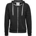 Black - Front - Tee Jays Mens Urban Full Zip Hoodie